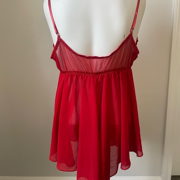 Secret Treasures Red Lace Chemise - Picture 4 of 7